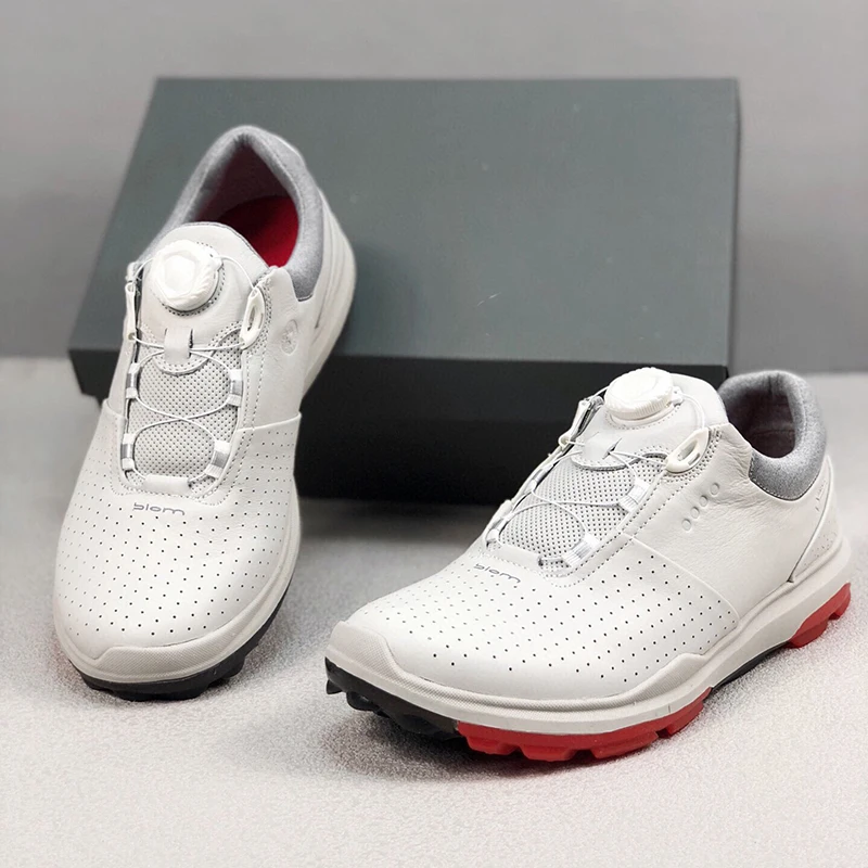 Men Women Genuine Leather Golf Shoes Men Light Weight Golf Sneakers for Men Outdoor Comfortable Golfers Footwears Male