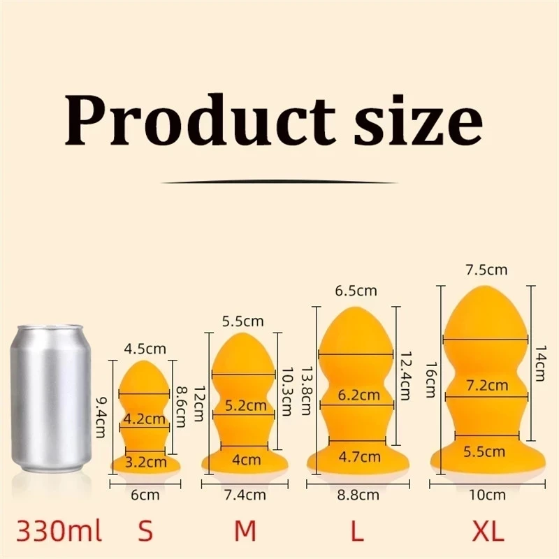 Анальная пробка 3 цветов огромные анальные бусины расширение мягкий силиконовый