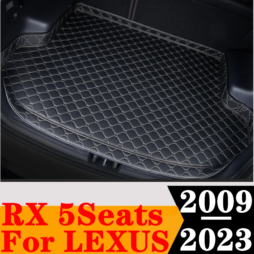 

Sinjayer коврик для багажника автомобиля, водонепроницаемые коврики для багажника автомобиля, Высокие боковые накладки для груза, подкладка для серии Lexus RX на 5 мест 2009-2023