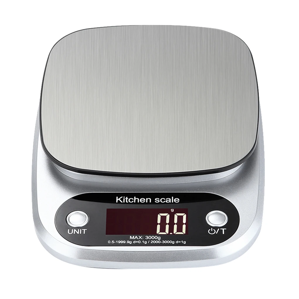 

10kg/1g Kitchen Scale Electronic Digital Balance Cuisine Cooking Measure Scale Stainless Steel Weighing Tool