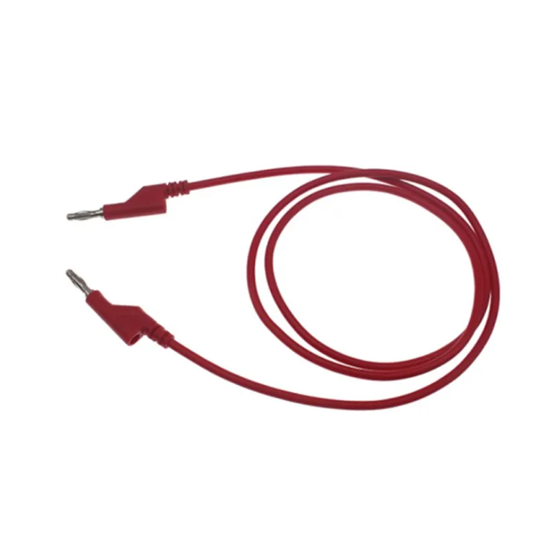 

Двусторонний высоковольтный штекер для тестирования, силиконовый, 4 мм, 1 м, для штекера типа "банан" для инструмента