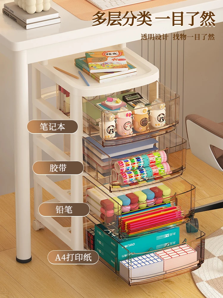 Шкаф для хранения под столом без установки многоярусная тележка с выдвижными