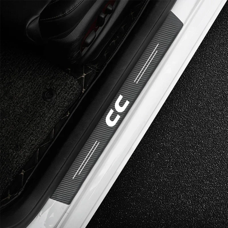 Наклейки на дверной порог для VW CC Badge Polo Golf Touran Jetta Beetle