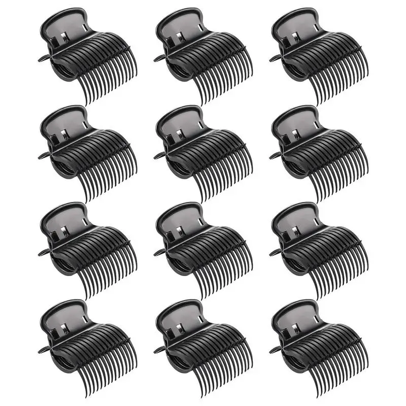 

12 Pcs Hair Rollers Clip Strong Hold Hair Claw Clips For Women Hair Salon Styling Clips For All Models Of Curling Irons Girls