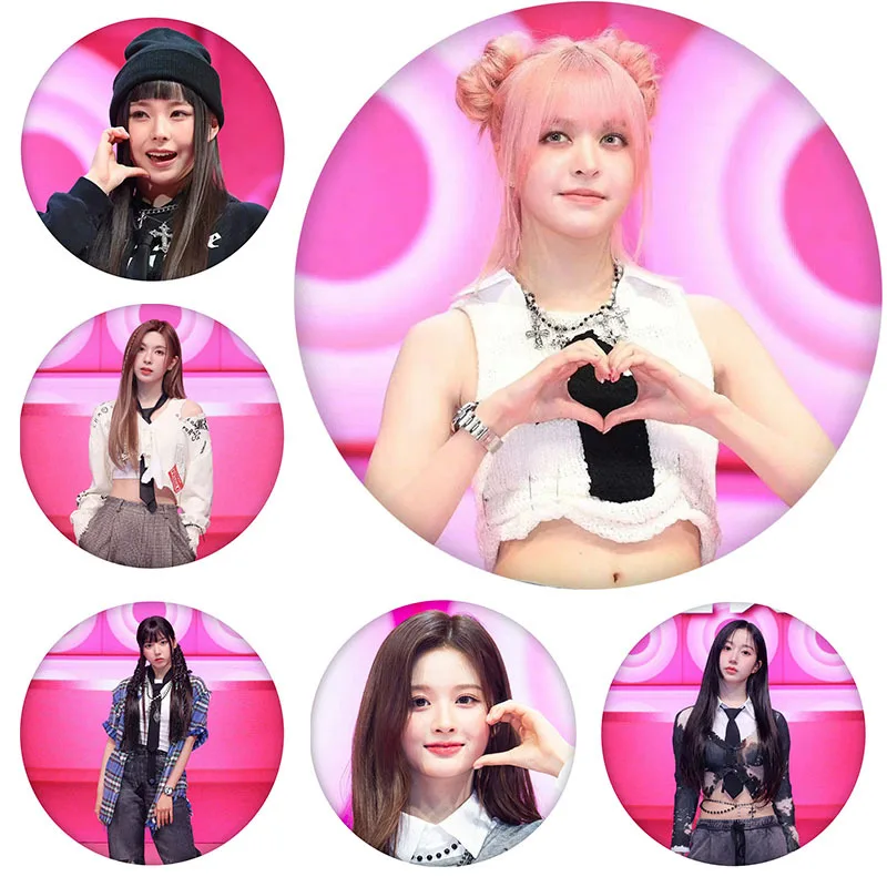 

Горячая Распродажа Kpop Idol NMIXX брошь значок Кнопка значок