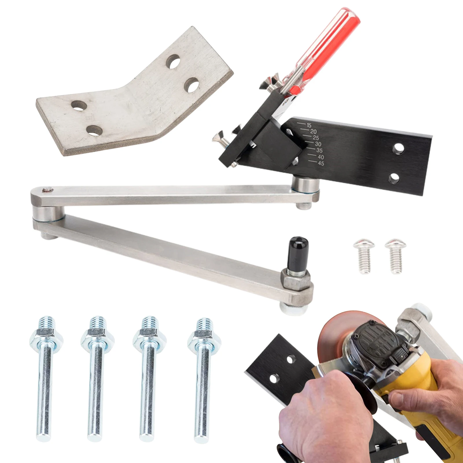 

Lawn Mower Blade Sharpener Adjustable Straight and Standard Lawn Mower Blades Lawnmower Blade for Right and Left Hand Blades