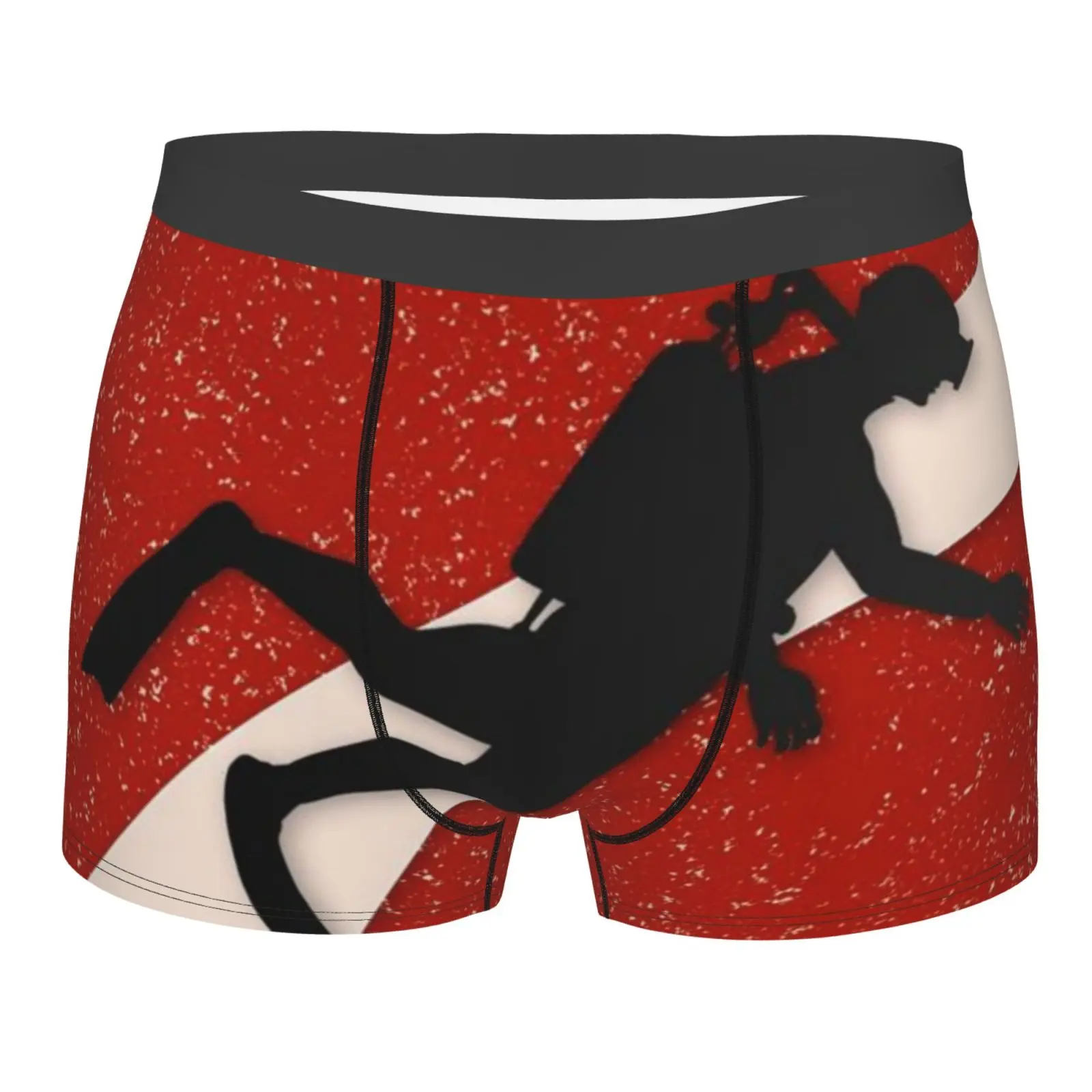 

Scuba Diving Flag 2126 Men's Panties With Pocket Men Luxury Male Clothes Long Men Polyester Underwear Male And Top Set Men Low