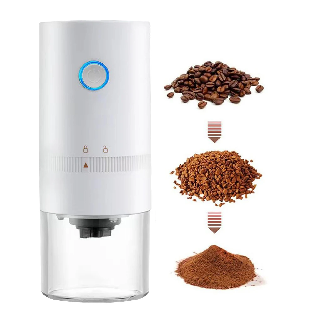 

Automatic Cafe Coffee Beans Coffee Grinding Core Machine USB Rechargeable Electric Coffee Grinder Maker for Home Travel