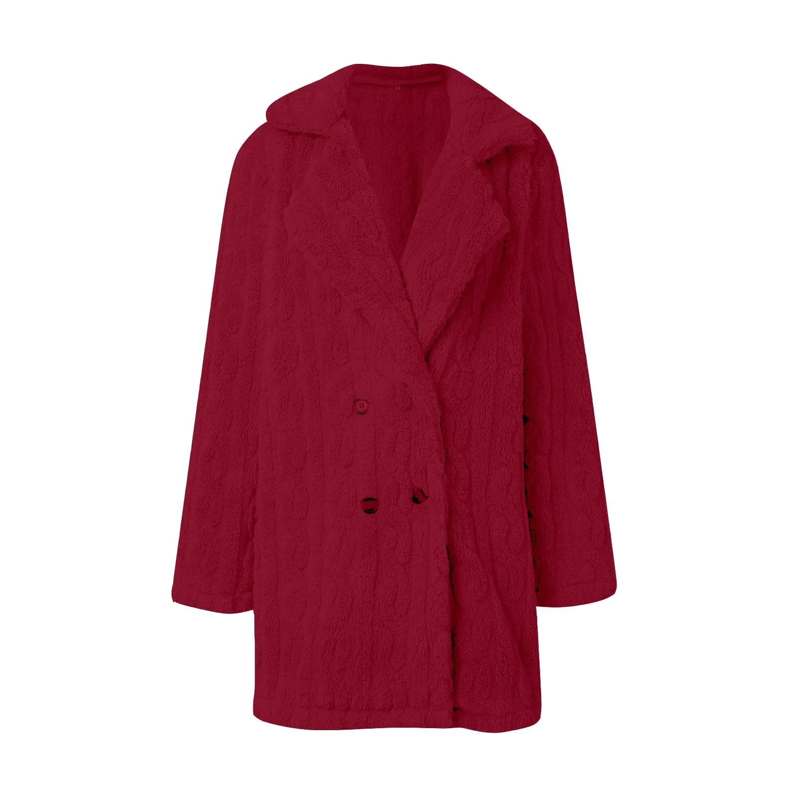 Осень-зима 2023 теплые флисовые пальто средней длины элегантные женские свободные