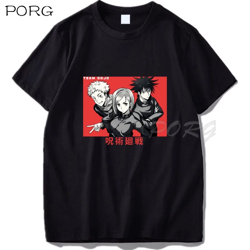 

Jujutsu Kaisen Team Gojo Hot Japanese Anime T Shirt Men Graphic Tees Cartoon Funny Hip Hop Unisex T-shirt Oversized Male 2022