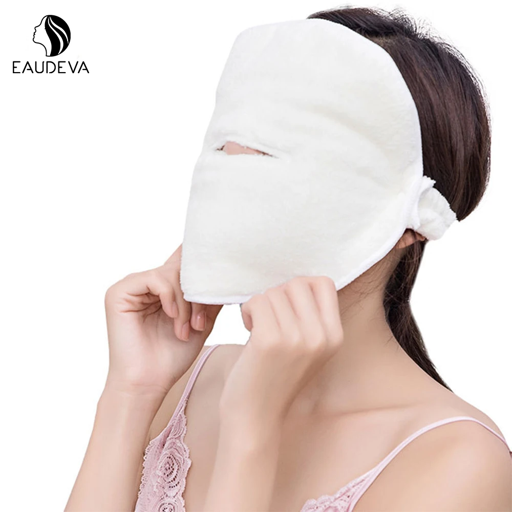 Белое увлажняющее полотенце для лица салона красоты и холодной горячей