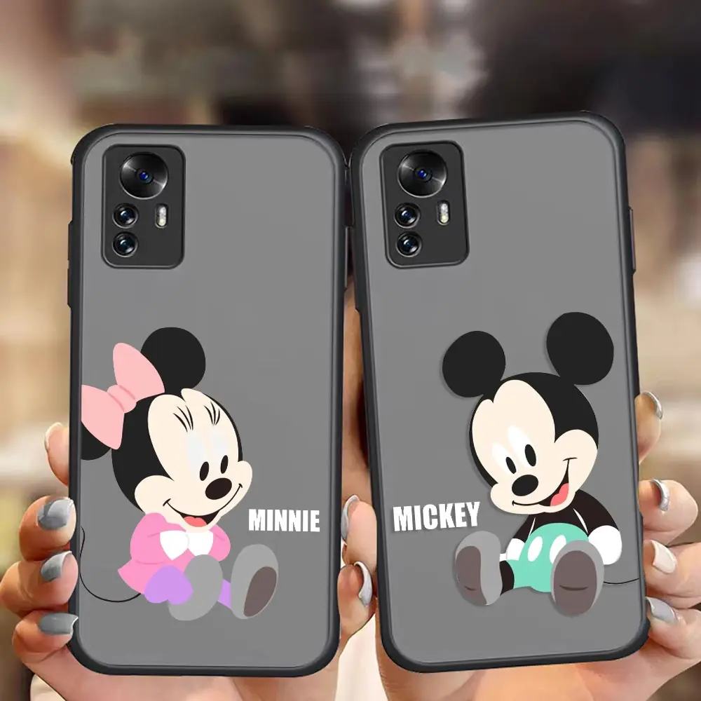 

Disney Mickey Mouse Minnie Anime Cartoon Matte For Xiaomi 12 Pro Case For Xiaomi Mi 12 11 11T 10 10S 9 8 6X Ultra Lite Tpro Pro