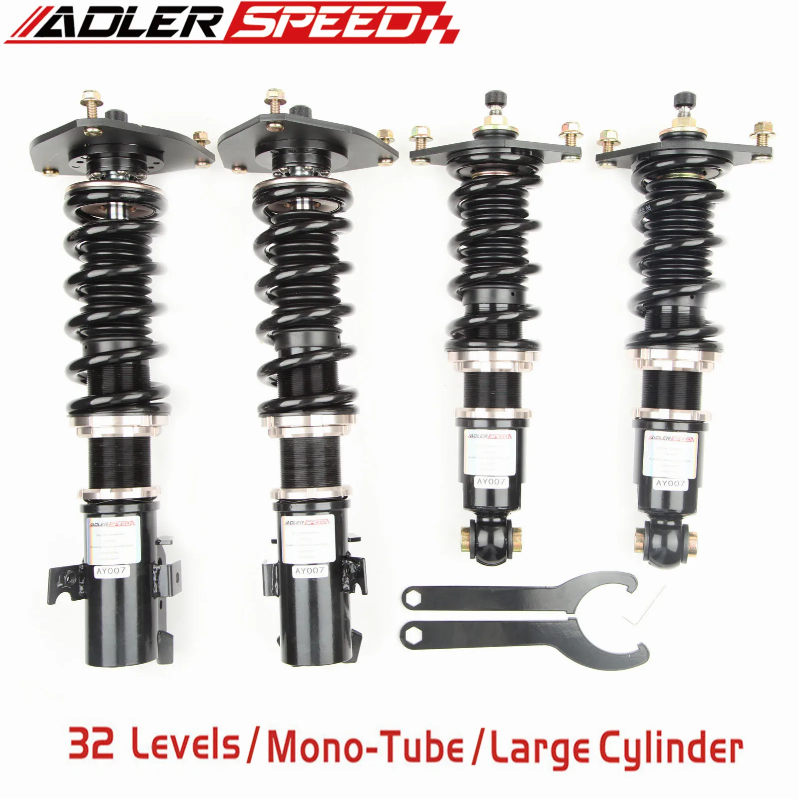 

ADLERSPEED 32 Levels Mono Tube Adjust Coilovers Suspension Kit For Subaru WRX 08-14 / Subaru Impreza 08-16