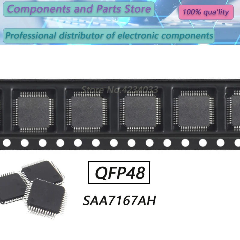 

SAA7167AH QFP48 новый оригинальный запас, 1 шт.