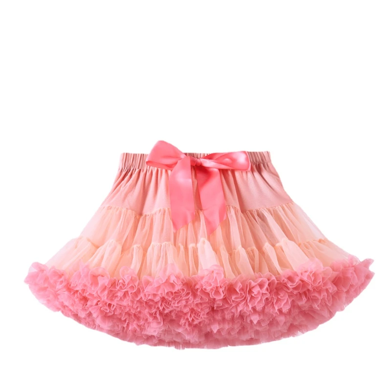 

0-10Y Girls Fluffy Mesh Skirts Baby Mini Tutu Skirt Princess Girl Ballet Dance Performance Party Toddler Kids Clothing