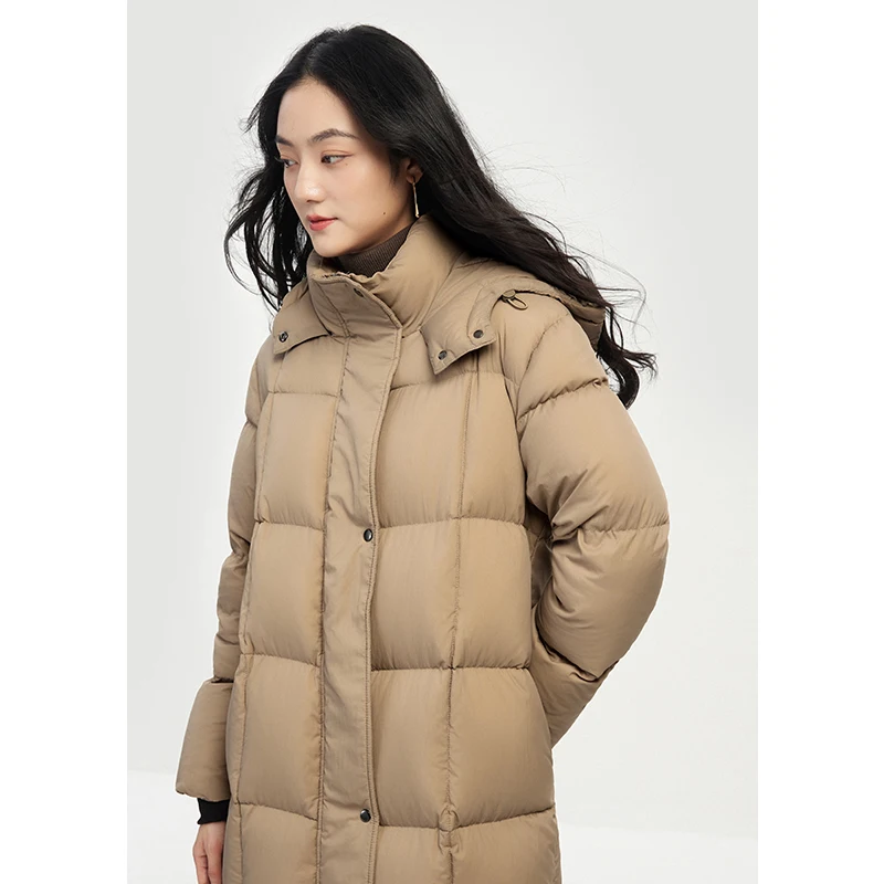 Thick Long Coat Women Winter 90% White Goose Down Jackets for Women Hood Casacos De Inverno Feminino Warm Puffer Jacket