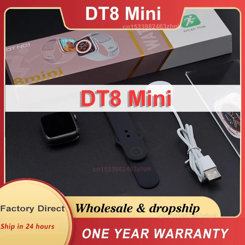 

Original IWO DT8 MINI Smart Watch 41mm 1.8 Inch NFC Bluetooth Call Series 8 Charger Wireless Voice Assistant Woman Smartwatch