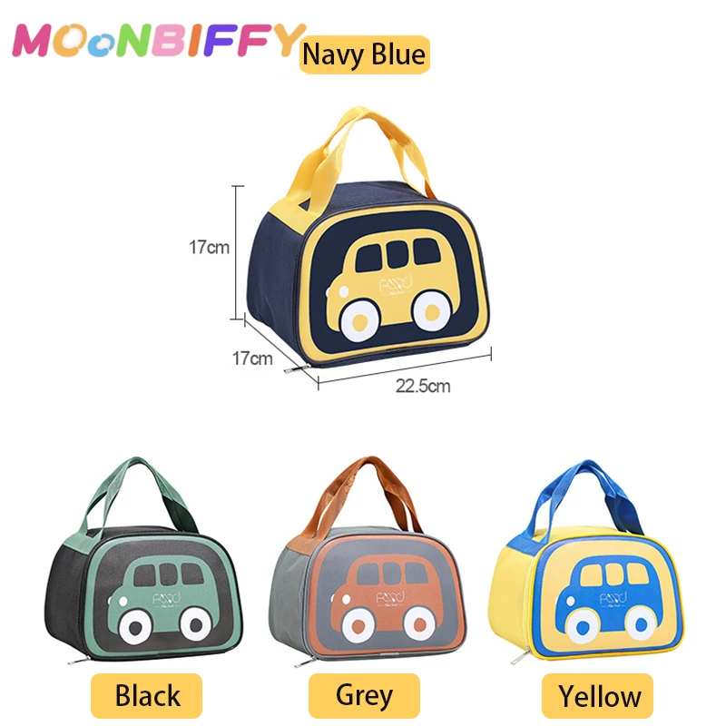 

Cartoon Lunch Bag for Kids Aluminum Foil Insulated Thermal Bag Cooler Bag Portable Lunch Box Tote Waterproof Food Storage Bags