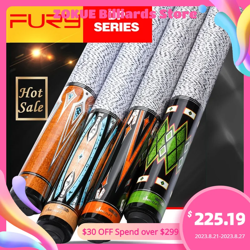

Original Fury Billiard Pool Cue DP 13mm Tip Hard Maple Shaft Handmade Professional Billar Cue Stick Kit with Billard Gifts