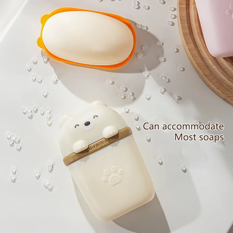 Пластиковая Дорожная Мыльница С Крышкой Прочный Держатель Для Мыла