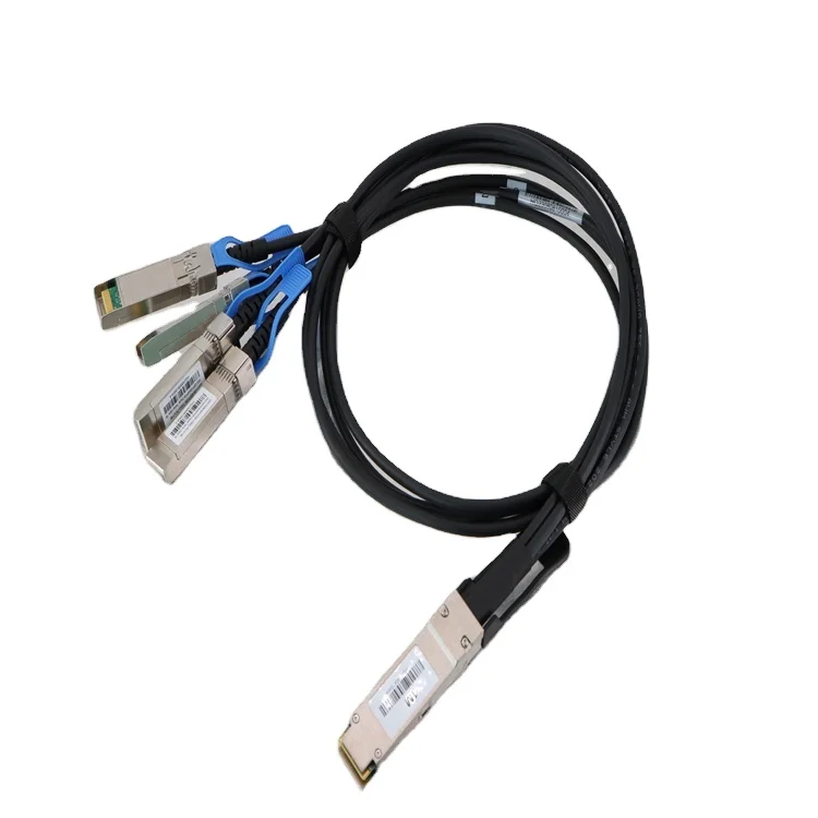 1 м (3 фута) 100 г QSFP28 до 4 x 25G SFP28 пассивный медный кабель с прямым креплением