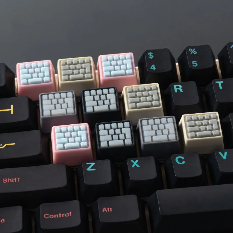Игровая клавиатура Teclado PBT Key cap WASD Arrow ESC 4 клавиши 1U механическая RGB с подсветкой