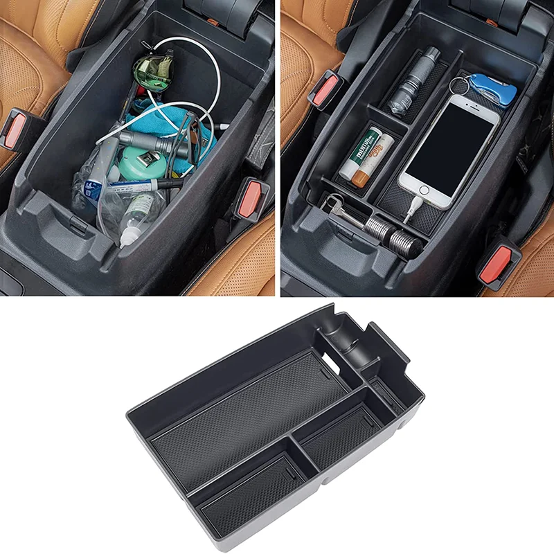 

Center Console Organizer For Ford Escape 2020-2024 and Bronco Sport 2021-2024 Armrest Box Secondary Storage Tray Coin Container