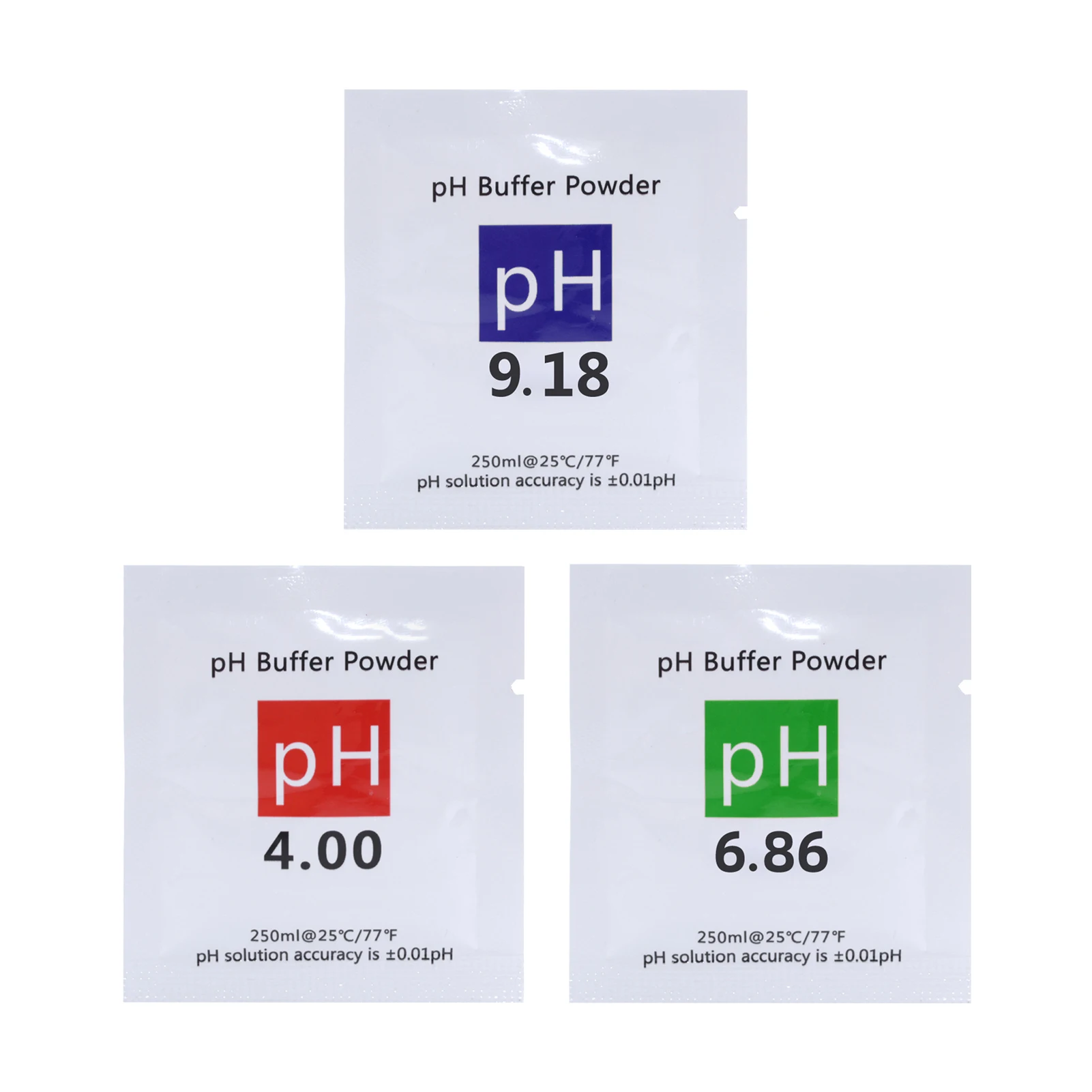 

PH 4.00 / 6.86 / 9.18 Solution Calibration Buffer Powder Solution Powder Measure For PH Tester Meter Digital Measurement