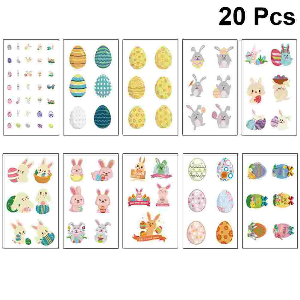 

Sticker Easter Face Day Partyneck Forehead Rabbit Cute Kid Stickers Decal Bunny Decals Children Woman Facial Egg Body Decoration