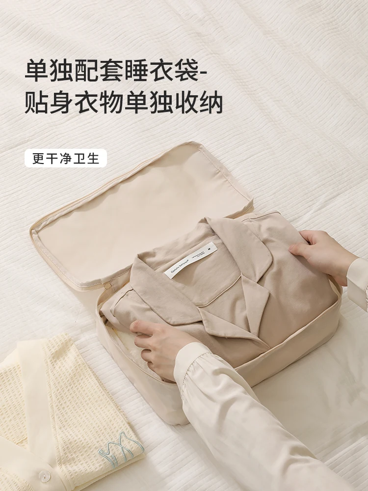 6PCS Travel storage bag Compressible packing cube nylon portable tote Luggage storage bag Collapsible waterproof travel suitcase