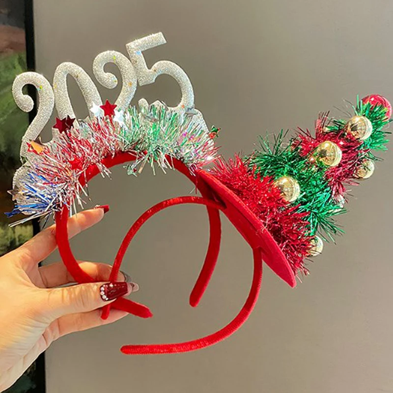 1 шт. реквизит для фотосессии на Рождество Новый год 2025 г. блестящая повязка
