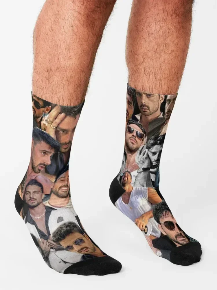 Носки с фотоколлажем Michele Morrone носки подогревом нескользящие японские модные для