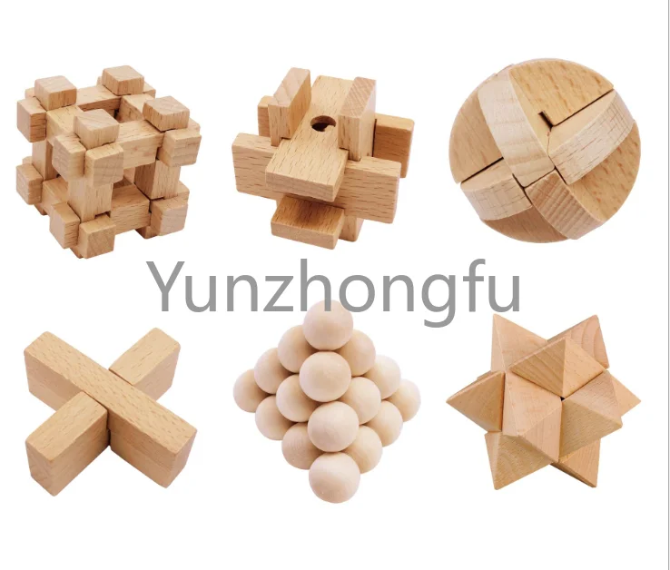 

Wooden Puzzle Magic Ball Brain Teasers Toy Intelligence Game Sphere Puzzles for Adults/Kids