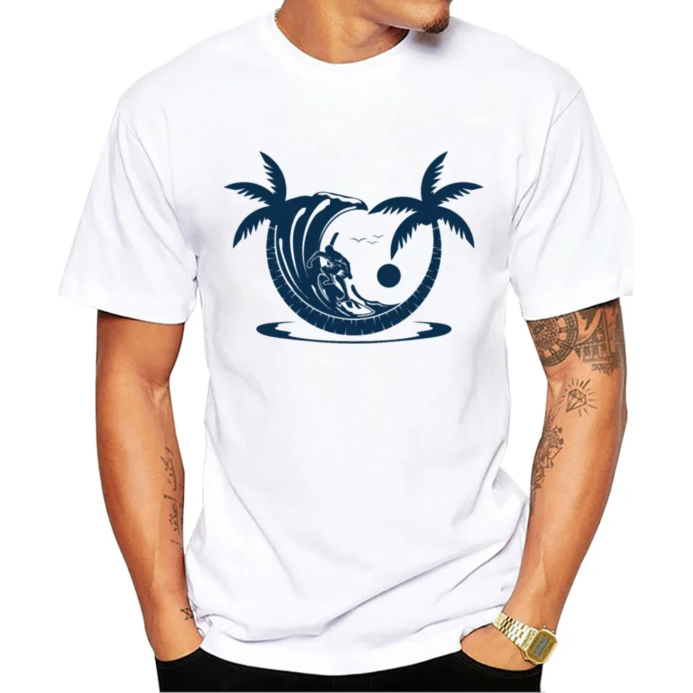 Мужская футболка для серферов хипстерская Винтажная Футболка