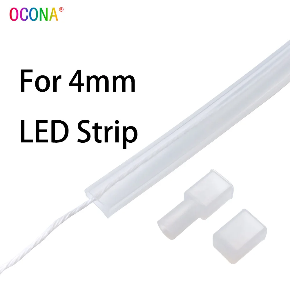 

Супер узкая силиконовая трубка 6 мм для светодиодной ленты 4 мм IP65