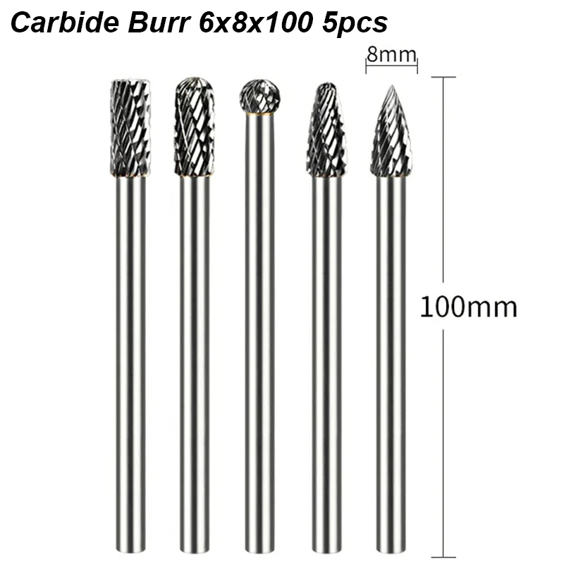 

Твердосплавные заусенцы 100 мм, 1/4 хвостовик