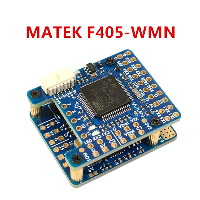 Matek F4 F405-WMN FLIGHT CONTROLLER ArduPilot / INAV Baro/Blackbox/OSD Support Analog / DJI HD VTX For RC Airplane Drone