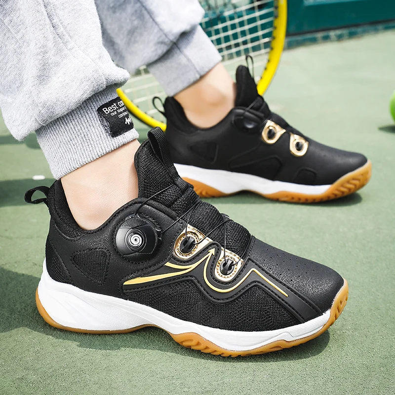 

Kid Boy Badminton Shoes Girl Volleyball Sneakers Outdoor Child Athletic Sneaker Tennis Student Training Table Tenis Shoes YM1003