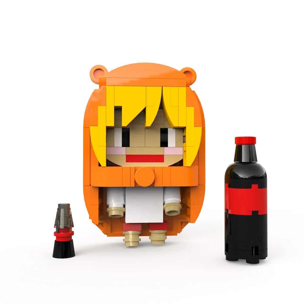 

Anime Himouto! Umaru-chan Brickheadz Building Blocks Kit MOC Mini Figure Character Umaru Bricks Model Kids Brain Toys Gift