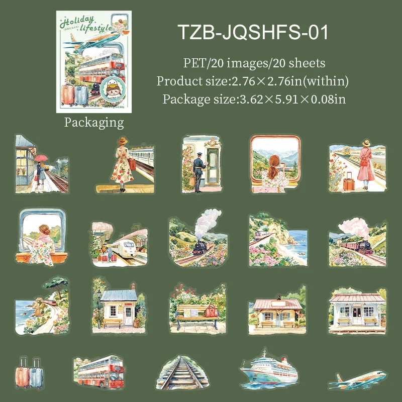 

Набор стикеров JIANWU Holiday Lifestyle Series