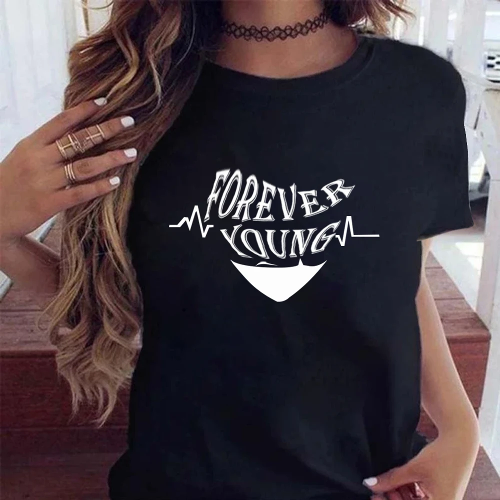 

Женские и мужские футболки HeeneBerry 2023 с мультяшным принтом букв, повседневные топы для пар, женская футболка с графическим принтом, футболки размером 4XL