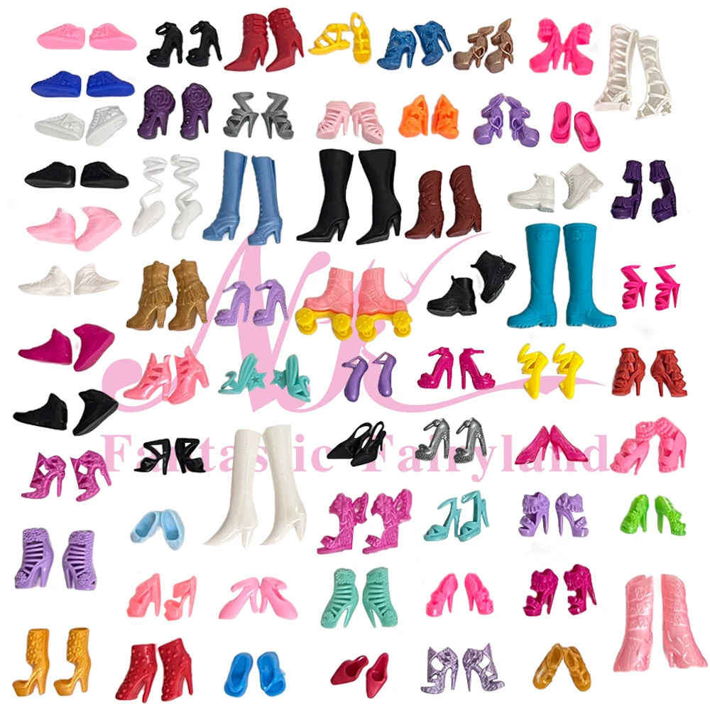NK Hot sale  Doll Shoes Colorful Cute Heels Fashion  Hangers