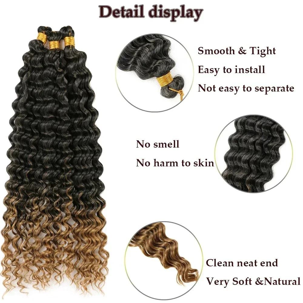 Женские Натуральные Волнистые Синтетические Волосы Для Наращивания Большие