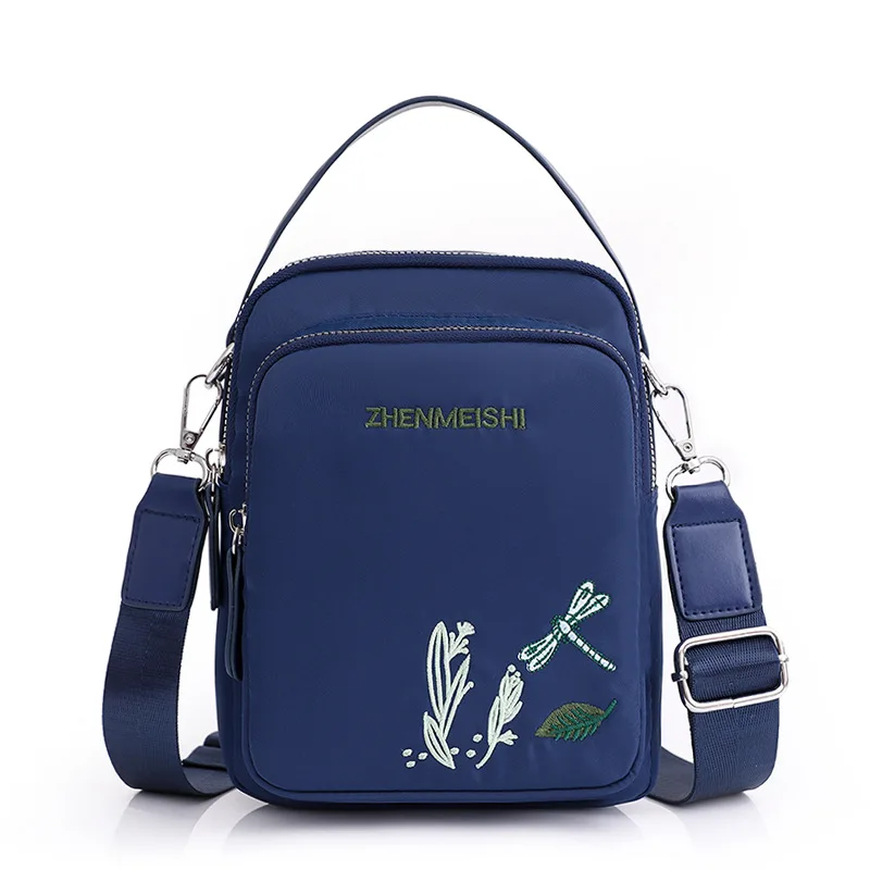 

Женская нейлоновая сумка, сумки на плечо, Новая модная женская Повседневная сумка-мессенджер с цветочным принтом в стиле ретро, клатч, кошелек