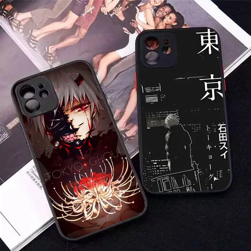 

Tokyo Ghoul Kaneki Ken Anime Phone Case for iPhone 14 11 12 13 Mini Pro Max 8 7 Plus X XR XS MAX Translucent Matte Cover