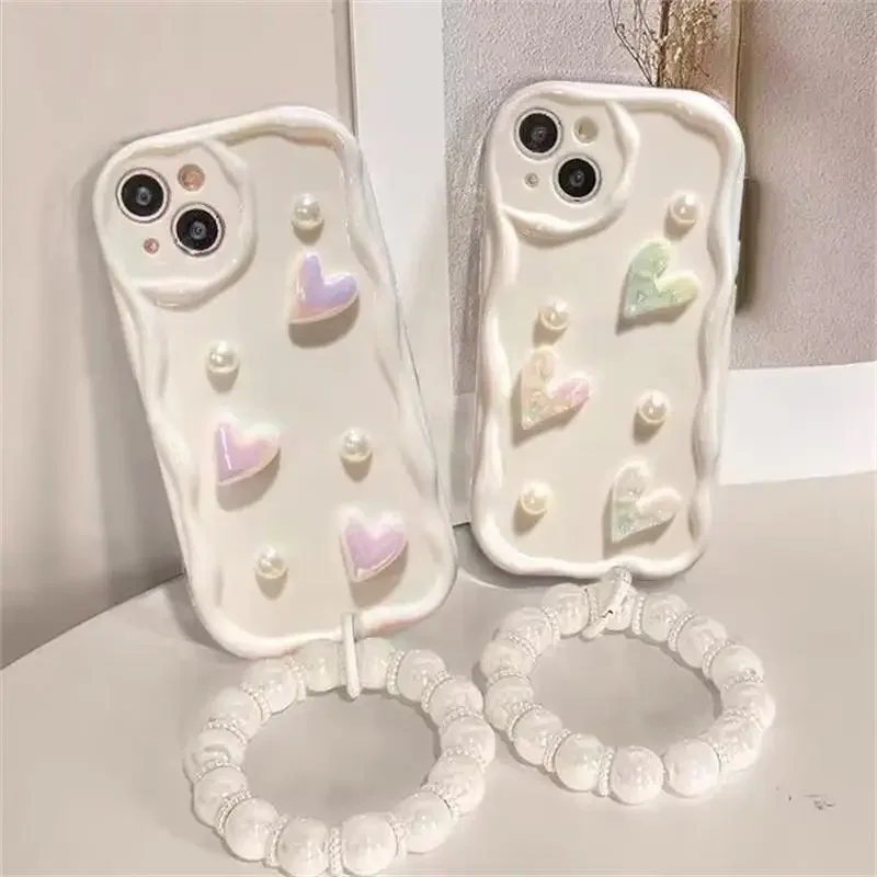 Чехол для телефона с жемчужной цепочкой OPPO A3 Pro A60 A17 A36 A52 A53 A32 A3X A15 A35 A16 A57 A31 A5 A9 2020 A3S