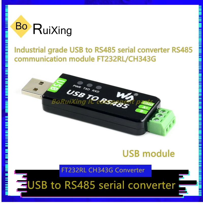 Модуль связи RS485 FT232RL/CH343G, последовательный преобразователь USB в RS485, промышленного класса, 1 шт./партия