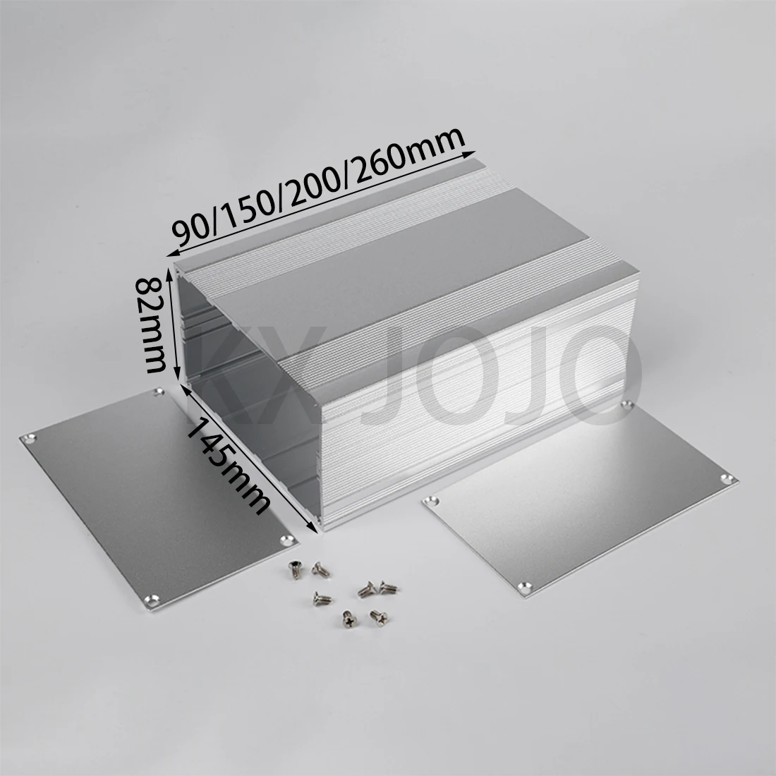 

Aluminum Enclosure 145*82*90/150/200mm Silver Black Waterproof Box Split Type Case Electronic Box DIY Power Housing Instrument