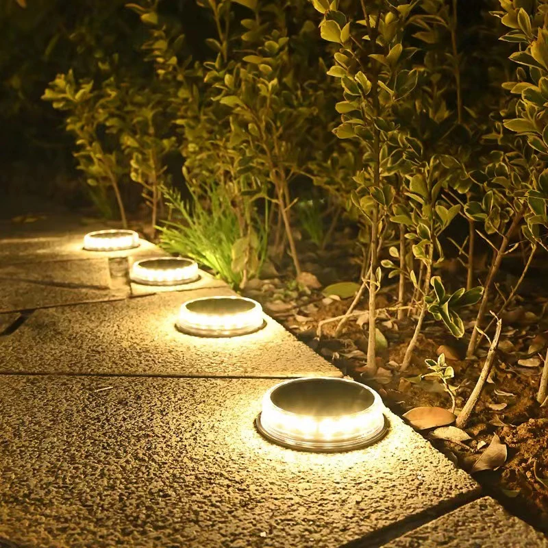 

1/2/4/8PCS Super Bright LED Solar Pathway Light Outdoor IP65 Waterproof 3.7V 1200mAH Ground Lamp for Garden Decoration