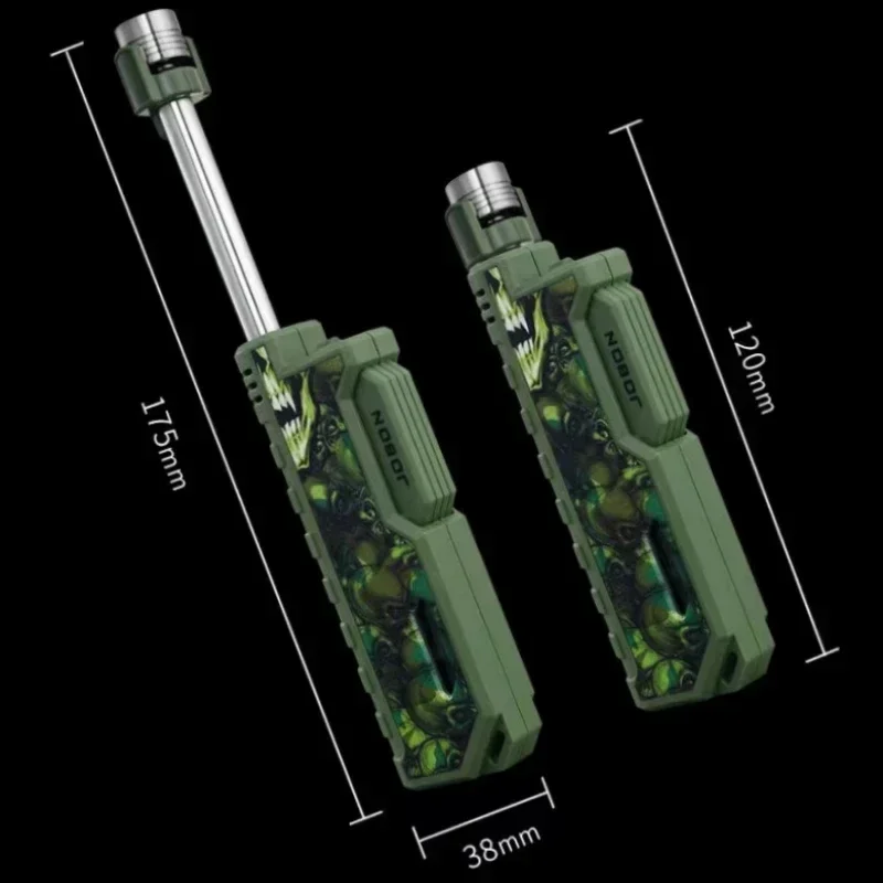 Новая креативная телескопическая ветрозащитная зажигалка с синим пламенем